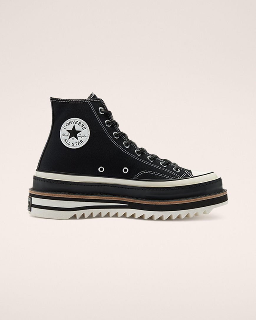 Tenisi Inalti Dama Converse Chuck 70 Trek Negrii | RO WXCSA061